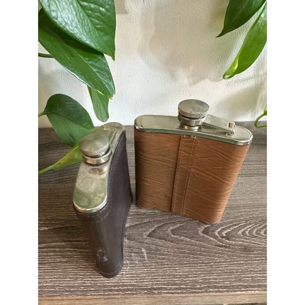 Two piece vintage Flasks